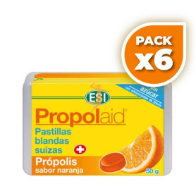 Pack 6x PROPOLAID PASTILLA BLANDA SUIZA NARANJA 50Gr. ESI