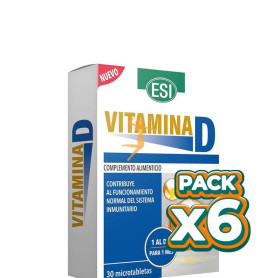 Pack 6x VITAMINA D 30 TABLETAS ESI
