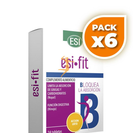 Pack 6x FIT BLOQUEA URTO 24 TABLETAS ESI