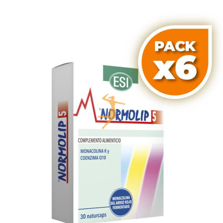 Pack 6x NORMOLIP 5 30 CAPSULAS ESI