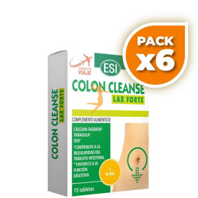 Pack 6x COLON CLEANSE LAX FORTE 15 TABLETAS ESI