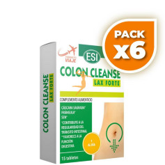 Pack 6x COLON CLEANSE LAX FORTE 15 TABLETAS ESI