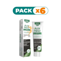 Pack 6x ALOEFRESH GEL BLANQUEADOR CON CARBON 100Ml ESI