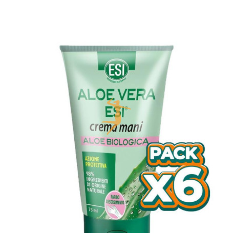 Pack 6x CREMA DE MANOS DE ALOE VERA 75ML ESI