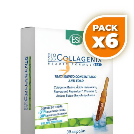 Pack 6x COLLAGENIX 30 AMPOLLAS ESI