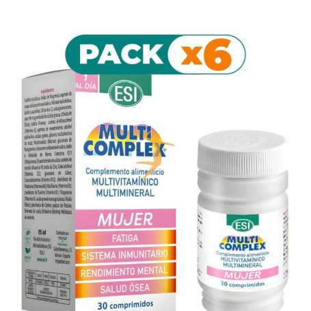 Pack 6x MULTICOMPLEX MUJER 30 COMPRIMIDOS ESI