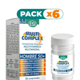 Pack 6x MULTICOMPLEX HOMBRE 50+ 30 COMPRIMIDOS ESI