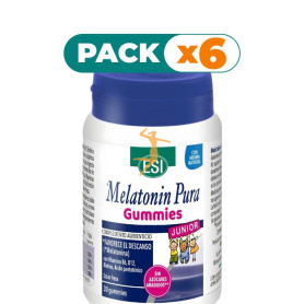 Pack 6x MELATONIN PURA JUNIOR GUMMIES 1MG 30 GOMINOLAS ESI