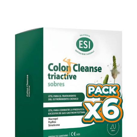 Pack 6x COLON CLEANSE TRIACTIVE 20 SOBRES ESI