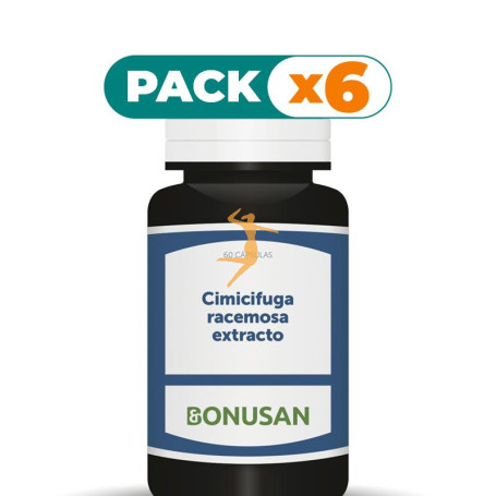 Pack 6x CIMICIFUGA RACEMOSA 60 CÁPSULAS BONUSAN