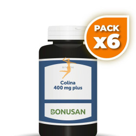 Pack 6x COLINA 400Mg. PLUS 90 TABLETAS BONUSAN