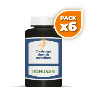 Pack 6x CORDYCEPS SINENSIS MYCELIUM 90 CÁPSULAS BONUSAN