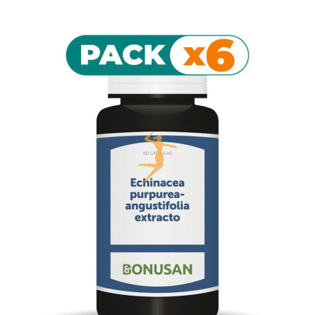 Pack 6x ECHINACEA PURPUREA-ANGUSTIFOLIA EXTRACTO 60 CÁPSULAS BONUSAN