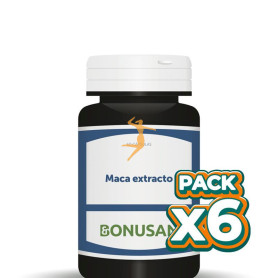 Pack 6x MACA EXTRACTO 60 CÁPSULAS VEGETALES BONUSAN