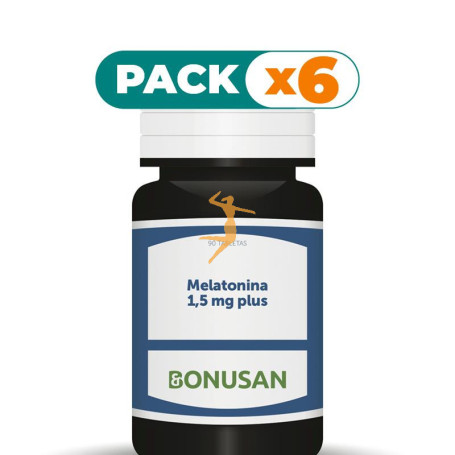 Pack 6x MELATONINA 1,5Mg. PLUS 90 TABLETAS BONUSAN