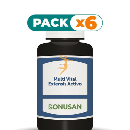 Pack 6x MULTI VITAL EXTENSIS ACTIVO 90 TABLETAS BONUSAN