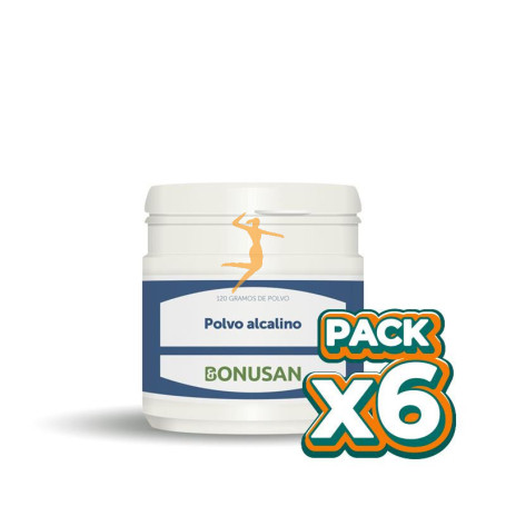 Pack 6x POLVO ALCALINO 120Gr. BONUSAN