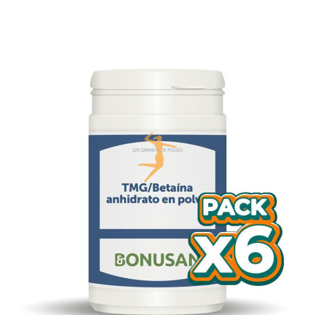 Pack 6x TMG/BETAINA EN POLVO 125Gr. BONUSAN