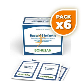 Pack 6x BACTERI 5 INFANTIS 28 SOBRES BONUSAN