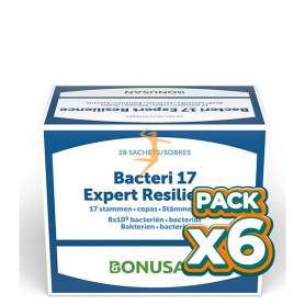 Pack 6x BACTERI 17 EXPERT RESILIENCE 28 SOBRES BONUSAN