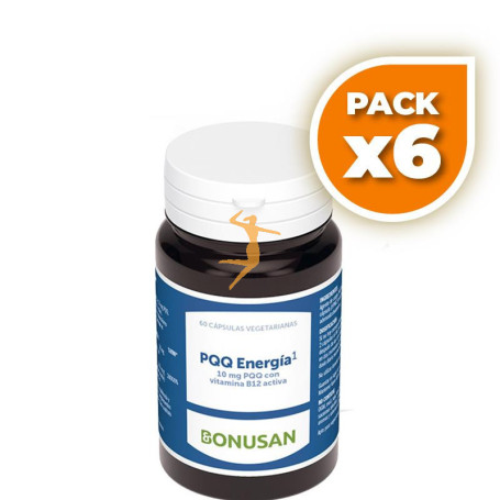 Pack 6x PQQ ENERGIA 60 CAPSULAS BONUSAN