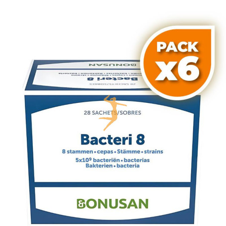Pack 6x BACTERI 8 28 SOBRES BONUSAN