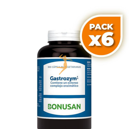 Pack 6x GASTROZYM 300 CÁPSULAS BONUSAN