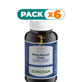Pack 6x MULTI MINERAL FORTE 60 COMPRIMIDOS BONUSAN