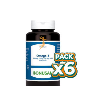Pack 6x OMEGA-3 90 PERLAS BONUSAN