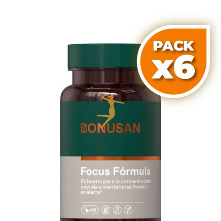 Pack 6x FOCUS FÓRMULA 40 CÁPSULAS BONUSAN