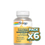 Pack 6x CALCIUM AND MAGNESIUM 90 CÁPSULAS VEGETALES SOLARAY