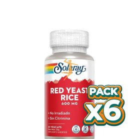 Pack 6x RED YEAST RICE 45 CÁPSULAS VEGETALES SOLARAY