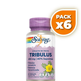 Pack 6x TRIBULUS 450Mg. 60 CÁPSULAS SOLARAY