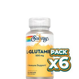 Pack 6x L-GLUTAMINE 500Mg. 50 CÁPSULAS SOLARAY