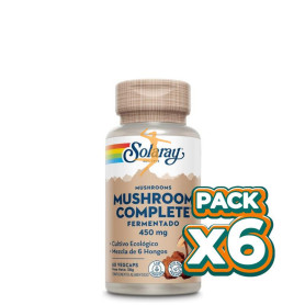 Pack 6x MUSHROOM COMPLETE 60 CÁPSULAS SOLARAY