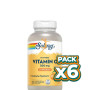 Pack 6x VITAMIN C 500Mg. 100 COMPRIMIDOS MASTICABLES NARANJA SOLARAY