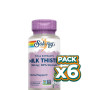 Pack 6x MILK THISTLE 30 CÁPSULAS VEGETALES SOLARAY