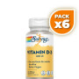 Pack 6x VITAMIN D3 400 UI-120 PERLAS SOLARAY