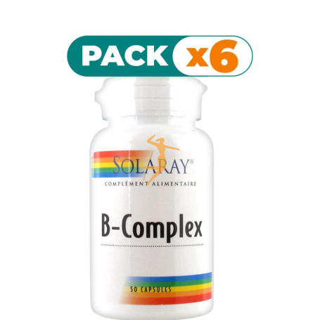 Pack 6x B COMPLEX 50 50 CÁPSULAS VEGETALES SOLARAY
