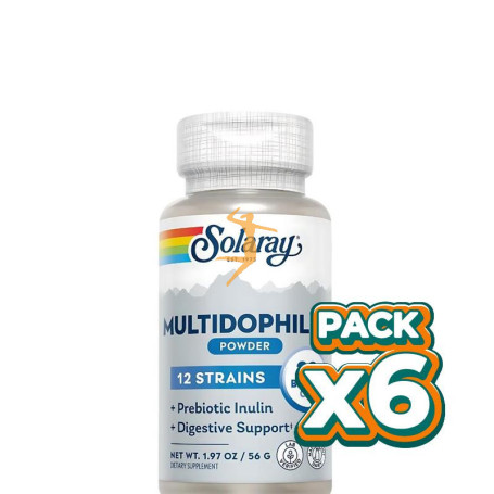 Pack 6x MULTIDOPHILUS 12 CEPAS 50 CÁPSULAS SOLARAY