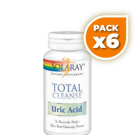 Pack 6x TOTAL CLEANSE URIC ACID 60 CÁPSULAS SOLARAY