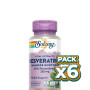 Pack 6x SUPER RESVERATROL 250Mg. 30 CÁPSULAS VEGETALES SOLARAY