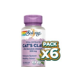 Pack 6x UÑA DE GATO 30 CÁPSULAS SOLARAY
