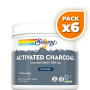 Pack 6x ACTIVATED COCONUT CHARCOAL 75Gr. SOLARAY