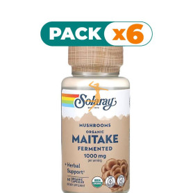 Pack 6x MAITAKE 500Mg. 60 CÁPSULAS VEGETALES SOLARAY