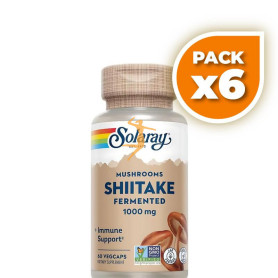 Pack 6x SHIITAKE 500Mg. 60 CÁPSULAS VEGETALES SOLARAY