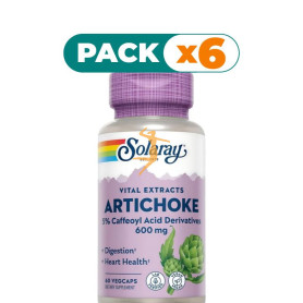 Pack 6x ARTICHOKE (ALCACHOFA) 300Mg. 60 CÁPSULAS SOLARAY