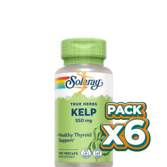 Pack 6x KELP 550Mg. 100 CÁPSULAS VEGETALES SOLARAY