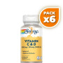 Pack 6x VITAMINA C+D 60 CÁPSULAS SOLARAY