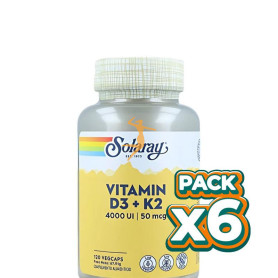 Pack 6x BIG D3 Y K2 120 CAPSULAS SOLARAY